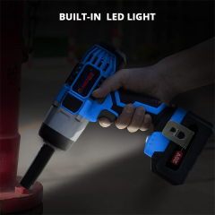 HEHUI 20V Cordless Impact Wrench 1/2inch 500Nm High Torque Car Tire Electric Battery Wrenches with Socket Set