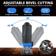HEHUI 20V Max Cordless Jig Saw Battery Powered Portable Variable Speed Wood Steel Metal Cutting Mini Jigsaw