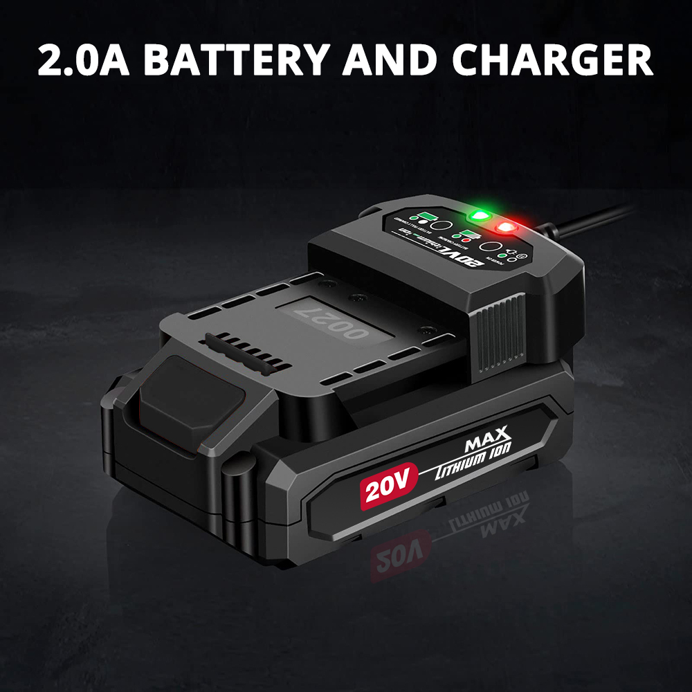 HEHUI 20V Max Cordless Jig Saw Battery Powered Portable Variable Speed Wood Steel Metal Cutting Mini Jigsaw