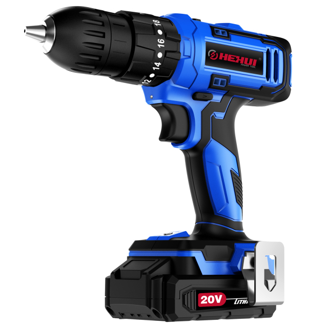 HEHUI 20V Brushless Cordless Drill 1/2" Battery Powered 50Nm Wireless Hammer Drills Driver