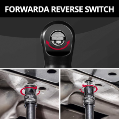 HEHUI 12V Cordless Ratchet Wrench 3/8" 50Nm Mini Battery Power Adjustable Electric Small Ratchet Wrenches Flex Head