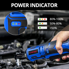 HEHUI 12V Cordless Ratchet Wrench 3/8" 50Nm Mini Battery Power Adjustable Electric Small Ratchet Wrenches Flex Head