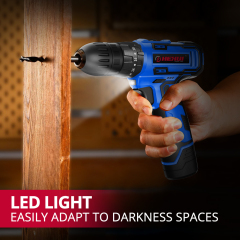 HEHUI 8V Cordless Drill 3/8" Compact Keyless Portable Lightweight Wireless Electric Battery Power Drills Driver