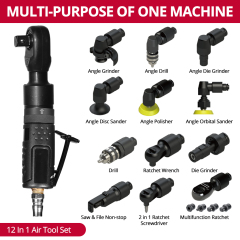 HEHUI 12V Multi Head Power Tools Angle Grinder Drill Die Grinder Orbital Snader Ratchet Wrench Screwdriver