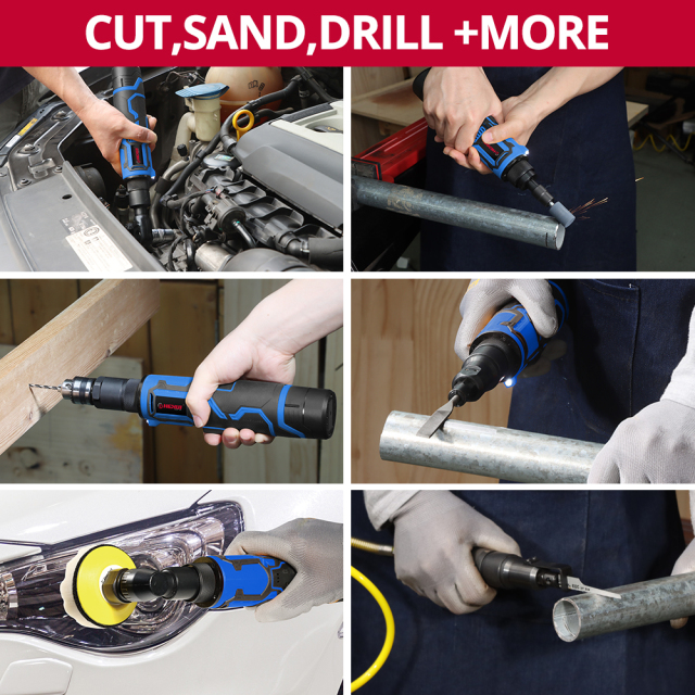 HEHUI 12V Multi Head Power Tools Angle Grinder Drill Die Grinder Orbital Snader Ratchet Wrench Screwdriver