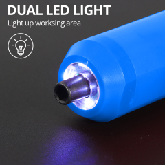 HEHUI 8V Cordless Screwdriver 1/4" Chuck Small Battery Powered Rechargeable Electric Screwdrivers with LED Worklight