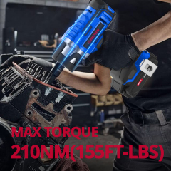 HEHUI Cordless Impact Wrench 1/2 inch (13mm) 20V Battery Power 210Nm Variable Speed Electric Impact Wrenches