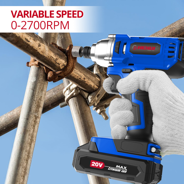 HEHUI Cordless Impact Driver 1/4" Compact Handheld Battery Variable Speed Wireless Power Drivers