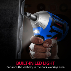 HEHUI Cordless Impact Wrench 3/8 inch (10mm) 20V Battery Power 250Nm Variable Speed 3250 RPM Electric Wrenches