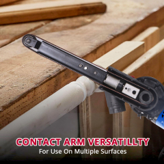 HEHUI Brushless Cordless Belt Sander 20V Battery Powered Handheld Power Detail Sanding Machine Tools