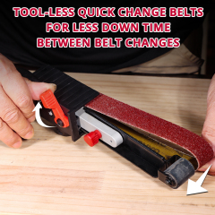 HEHUI Brushless Cordless Belt Sander 20V Battery Powered Handheld Power Detail Sanding Machine Tools