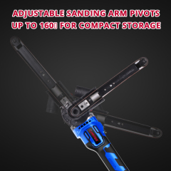 HEHUI Brushless Cordless Belt Sander 20V Battery Powered Handheld Power Detail Sanding Machine Tools