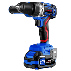 HEHUI Brushless Cordless Drill 1/2 Inch 80Nm Variable Speed Handheld Battery Electric Power Drills