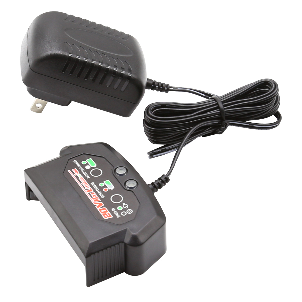 HEHUI Lithium-ion Battery Charger Fast Charger for Cordless Power Tool Input 100-240V AC Output 20V DC 0.45A