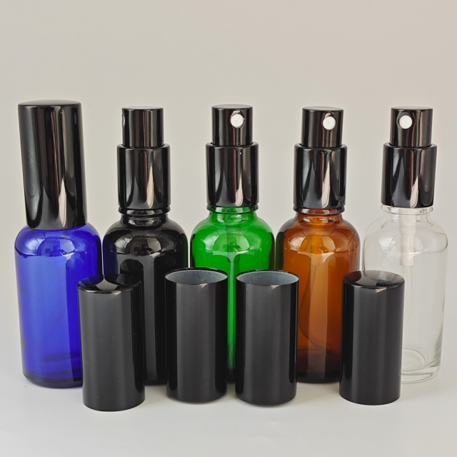 Glass bottle with Alumina mist sprayer,10ml 15ml 20ml 30ml 50ml 100ml in stock for wholesale.