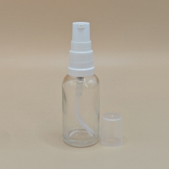 Glass bottle with plastic lotion pump. 5ml 10ml 15ml 20ml 30ml 50ml 100ml in stock for wholesale.