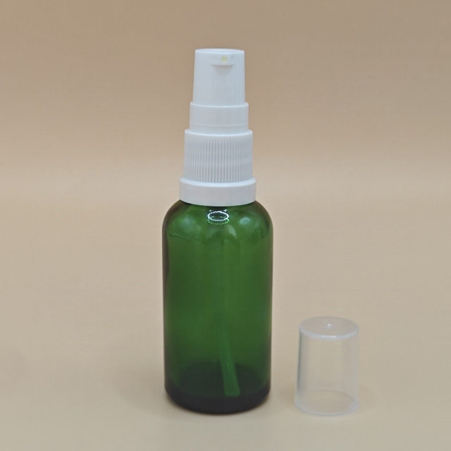 Glass bottle with plastic lotion pump. 5ml 10ml 15ml 20ml 30ml 50ml 100ml in stock for wholesale.