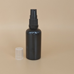Glass bottle with plastic lotion pump. 5ml 10ml 15ml 20ml 30ml 50ml 100ml in stock for wholesale.
