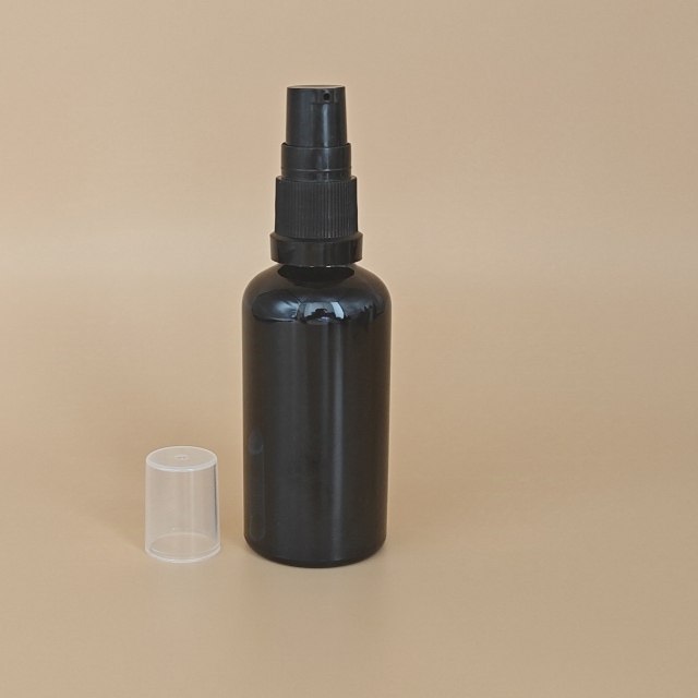 Glass bottle with plastic lotion pump. 5ml 10ml 15ml 20ml 30ml 50ml 100ml in stock for wholesale.
