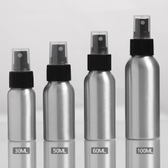 Aluminum bottle with mist sprayer，30ml 50ml 100ml 120ml 150ml 200ml 250ml 300ml in stock.