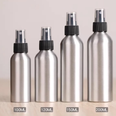 Aluminum bottle with mist sprayer，30ml 50ml 100ml 120ml 150ml 200ml 250ml 300ml in stock.