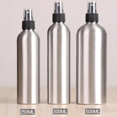 Aluminum bottle with mist sprayer，30ml 50ml 100ml 120ml 150ml 200ml 250ml 300ml in stock.