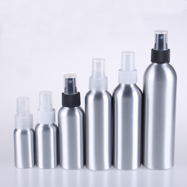 Aluminum bottle with mist sprayer，30ml 50ml 100ml 120ml 150ml 200ml 250ml 300ml in stock.