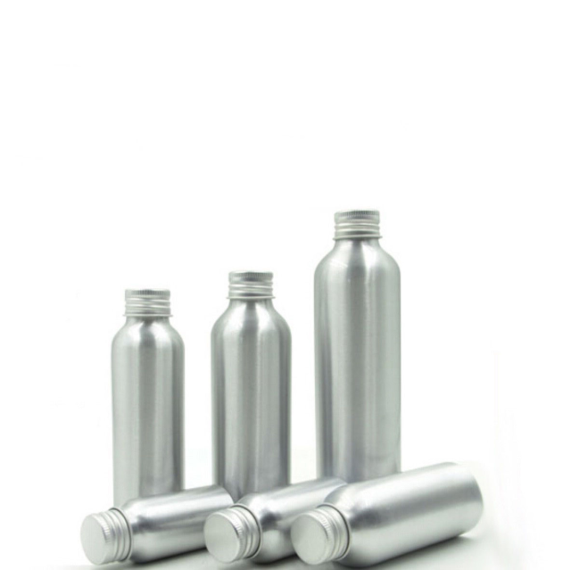 Aluminum bottle with aluminum cap，30ml 50ml 100ml 120ml 150ml 200ml 250ml 300ml in stock.