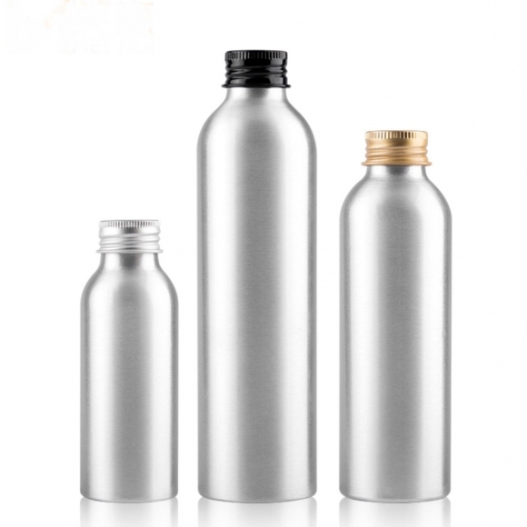 Aluminum bottle with aluminum cap，30ml 50ml 100ml 120ml 150ml 200ml 250ml 300ml in stock.