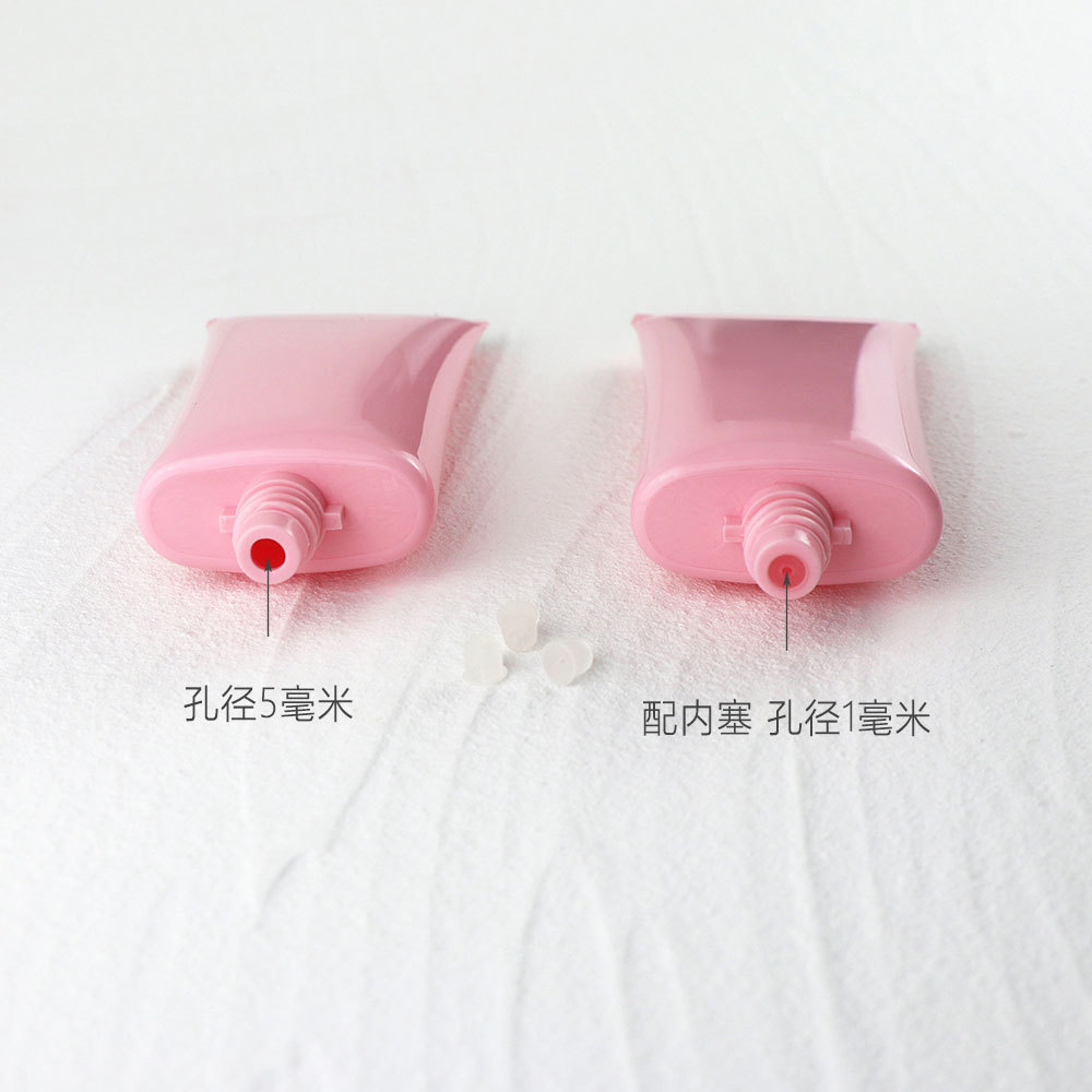 30/50g/ml pink ultra-flat hose isolation cream protective lotion hand cream packaging empty bottle plastic