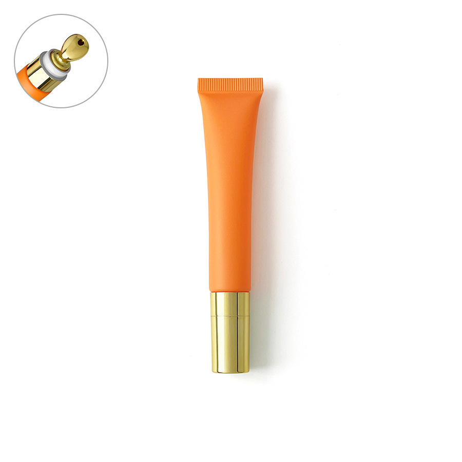20ml/g orange frosted matte cosmetic plastic tube, in stock,best recommendation
