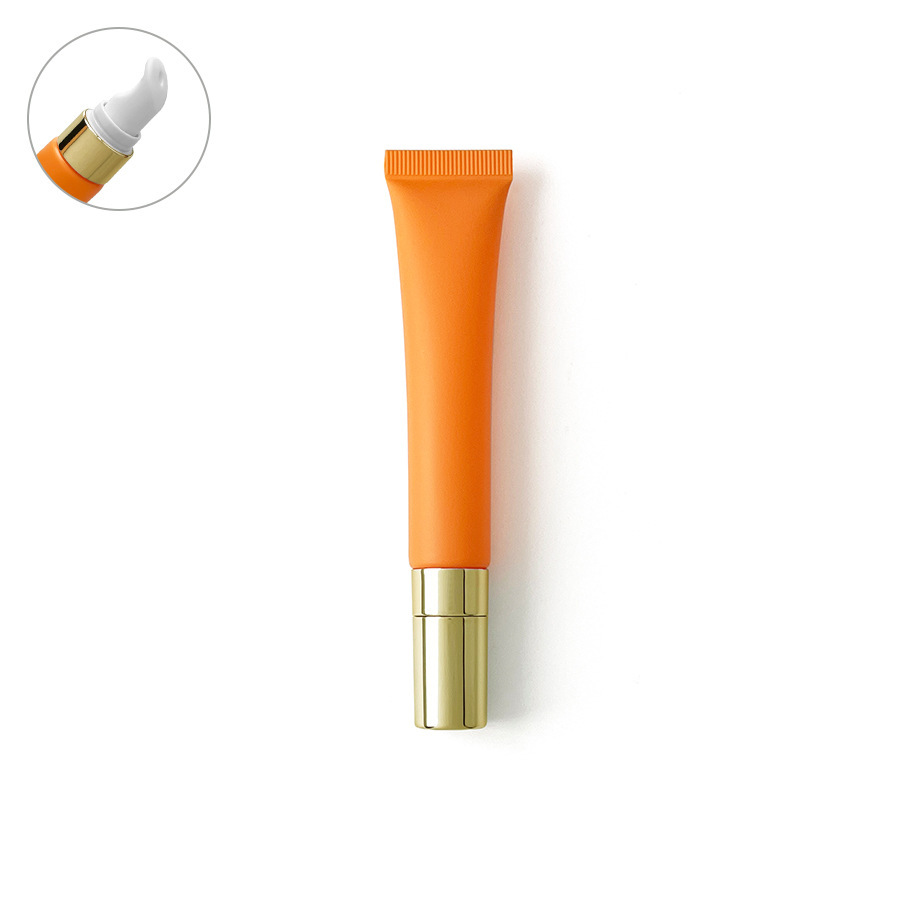 20ml/g orange frosted matte cosmetic plastic tube, in stock,best recommendation