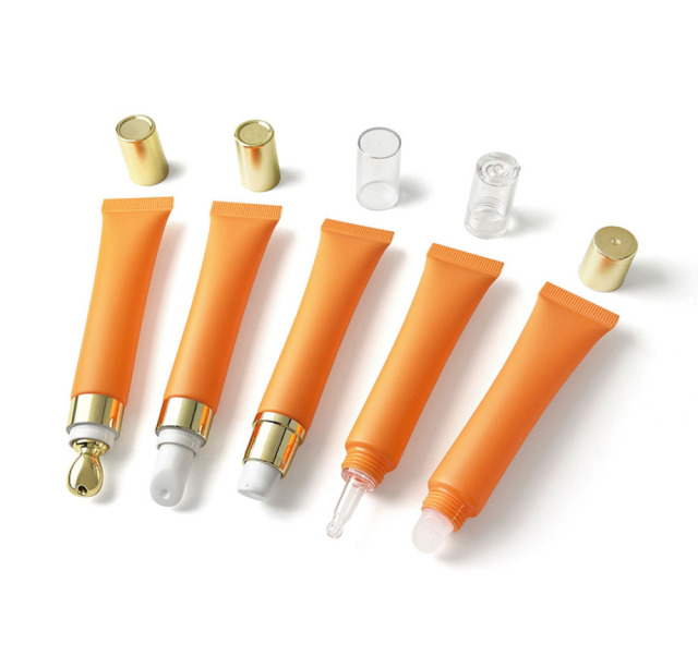 20ml/g orange frosted matte cosmetic plastic tube, in stock,best recommendation