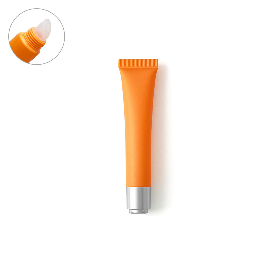 20ml/g orange frosted matte cosmetic plastic tube, in stock,best recommendation