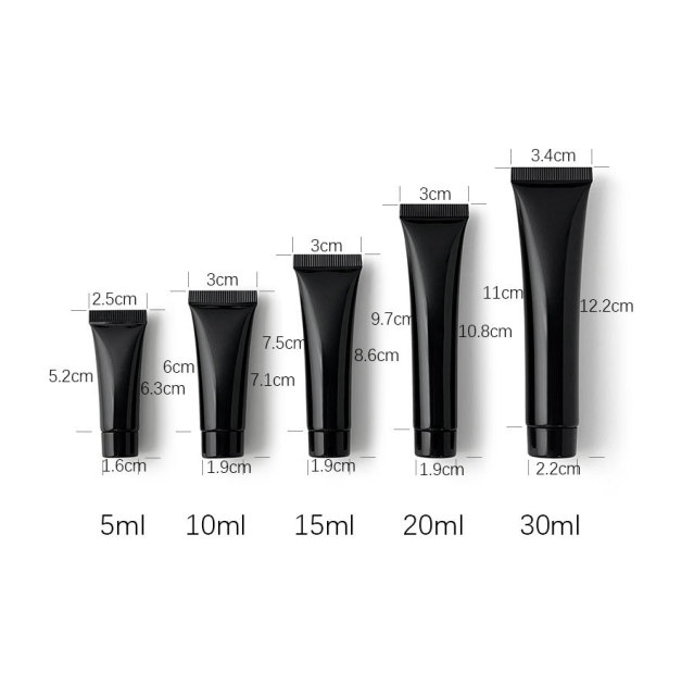 5-200g/ml black cosmetic hose, in stock, hot sale