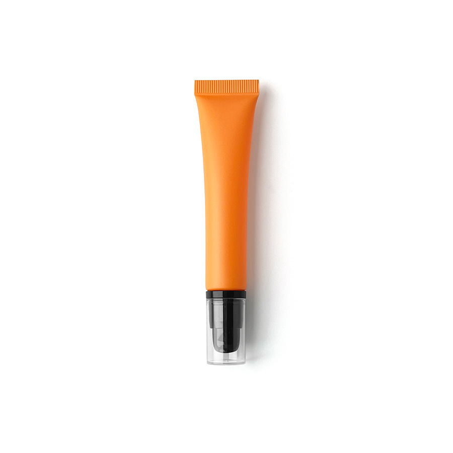 20ml/g orange frosted matte cosmetic plastic tube, in stock,best recommendation