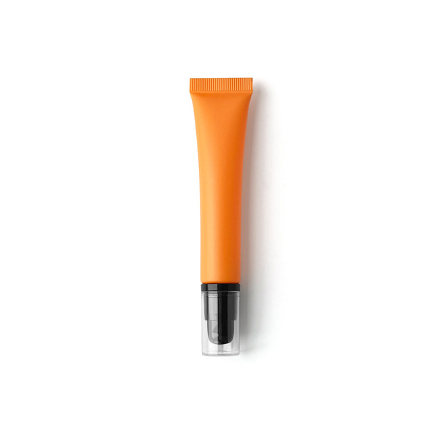 20ml/g orange frosted matte cosmetic plastic tube, in stock,best recommendation