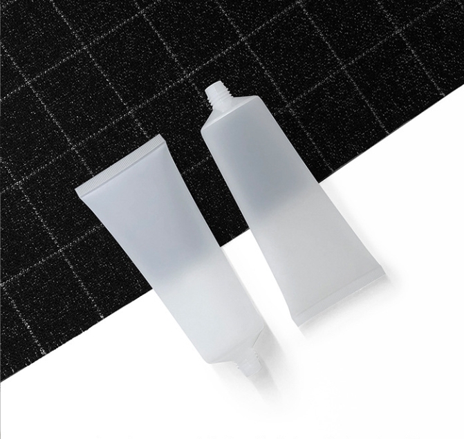 100ml transparent frosted cosmetic tube，in stock, hot sale