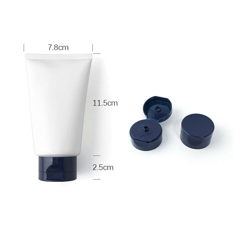 [In stock]150ml white glossy cosmetic tube,hot sale
