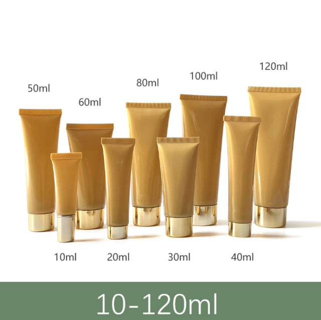 [In stock]10-120g/ml pearlescent gold cosmetic hose,hot sale