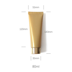 [In stock]10-120g/ml pearlescent gold cosmetic hose,hot sale