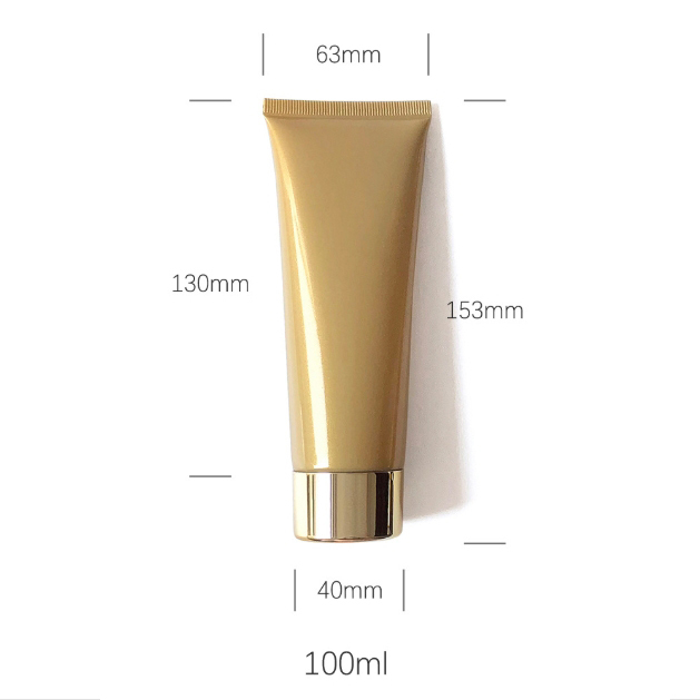 [In stock]10-120g/ml pearlescent gold cosmetic hose,hot sale