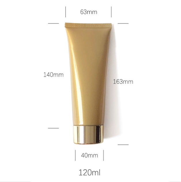 [In stock]10-120g/ml pearlescent gold cosmetic hose,hot sale