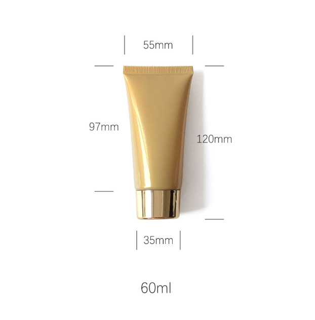 [In stock]10-120g/ml pearlescent gold cosmetic hose,hot sale