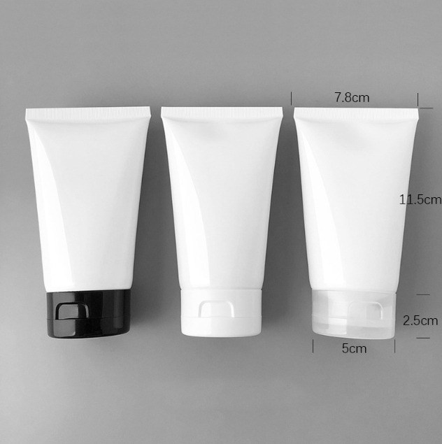 [In stock]150ml white glossy cosmetic tube,hot sale