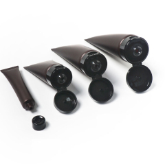 [In stock]20/50/100/150g/ml brown frosted cosmetic hose plastic bottle，hot sale