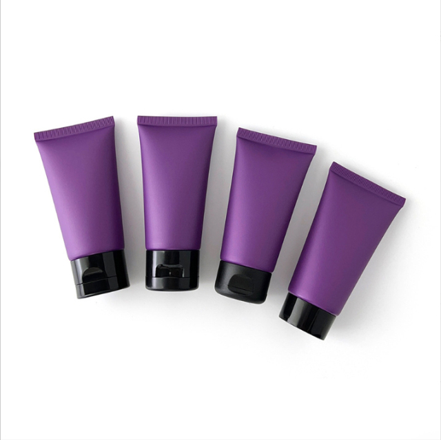 [In stock]50g/ml purple frosted matte cosmetic tube,hot sale