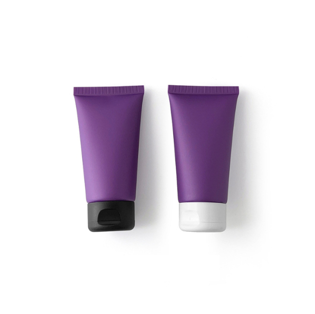 [In stock]50g/ml purple frosted matte cosmetic tube,hot sale