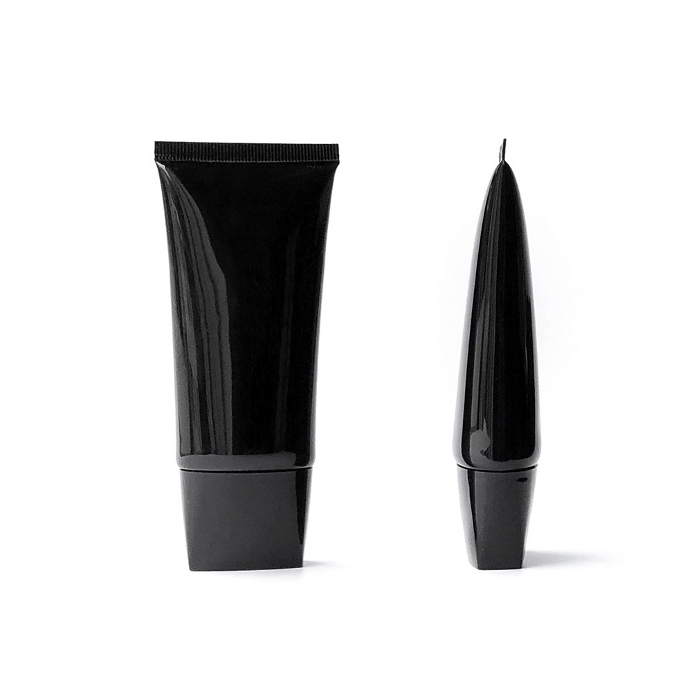 [In stock]50g/ml black flat tube cosmetic hose,hot sale