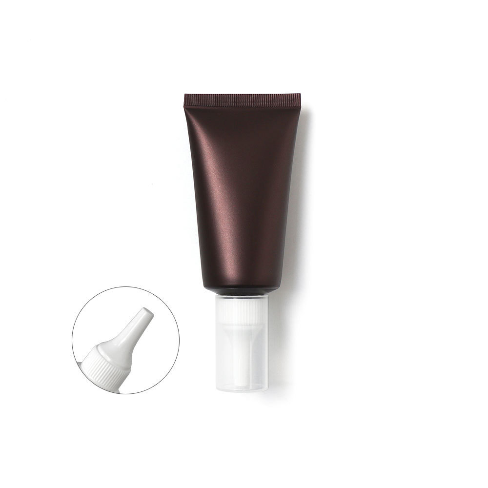 [In stock]20/50/100/150g/ml brown frosted cosmetic hose plastic bottle，hot sale